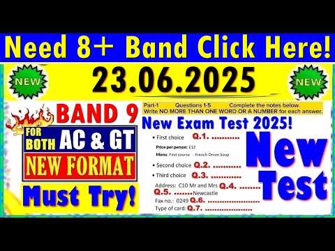 IELTS LISTENING PRACTICE TEST 2025 WITH ANSWERS | 23.06.2025